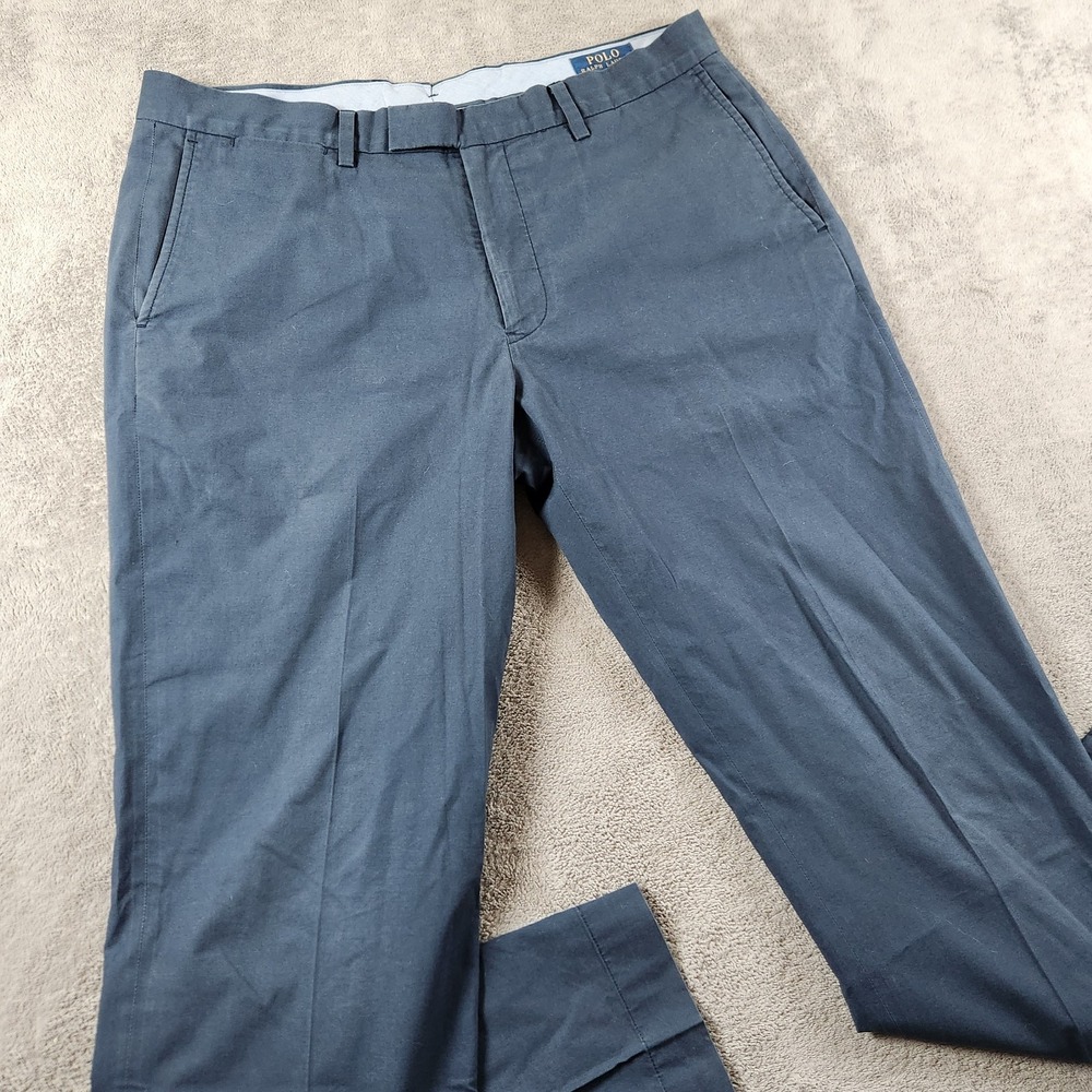 Polo Ralph Lauren Straight Fit Chino Pants Mens size 34x32 Navy Blue